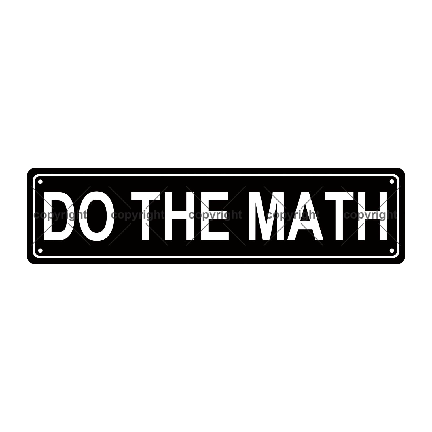 DO THE Math Opinion Metal Tin Street Sign Bar Cafe Garage Cave Home Room Wall Bathroom Farmhouse Garden Porch Patio Decor,4x16 Inch