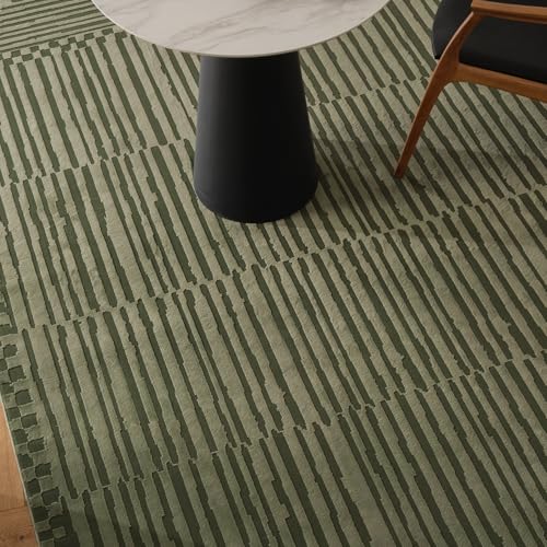 Tapete Revival Rugs 240x160 cm, poliéster reciclado verde miniatura 1