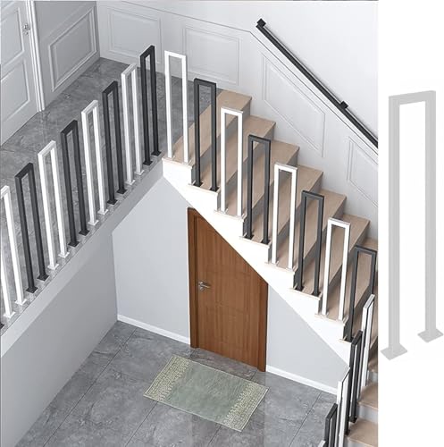 Balustrade d'escalier pivotante réglable en métal pour sécurité intérieure - 2