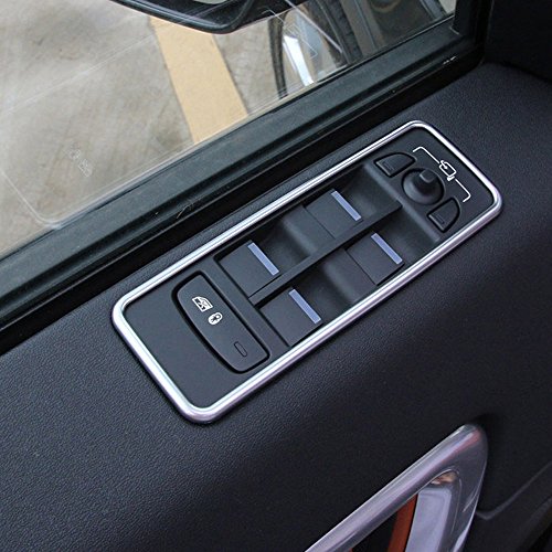 Para Discovery Sport ABS cromado ventana elevador Interruptor marco borde pegatinas 4pcs