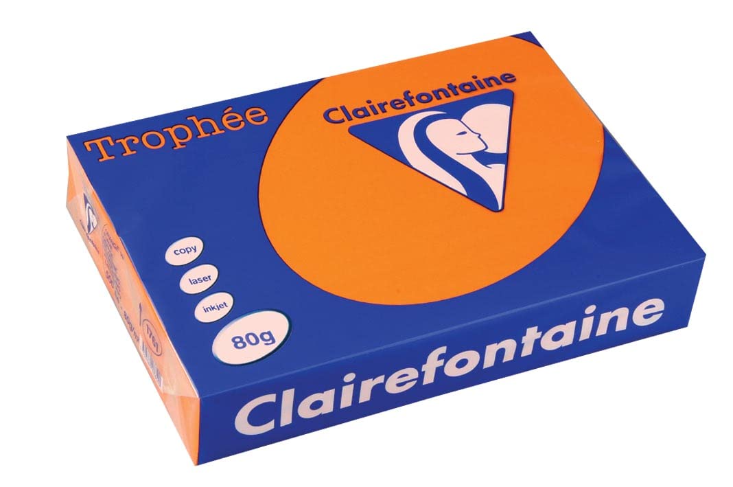 Clairefontaine Trophee 1761C Paper A4 80 g 500 Sheets Orange โ image 1