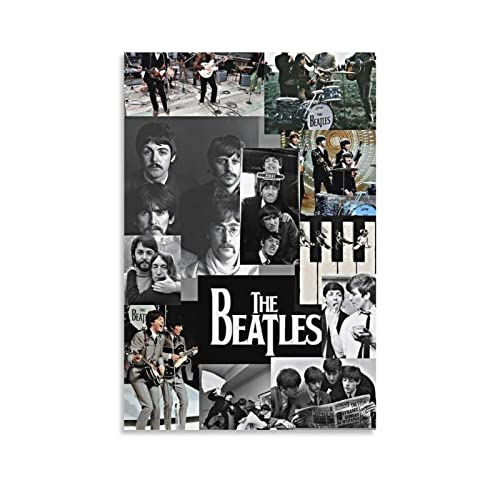 Poster décoratif sur toile du groupe Beatles – Impression sur toile – Décoration murale moderne pour chambre à coucher… - Les Beatles, Paul McCartney, John Lennon, RIngo Starr, George Harrison Poster décoratif sur toile du groupe Beatles - Impression sur toile - Décoration murale moderne pour chambre à coucher…