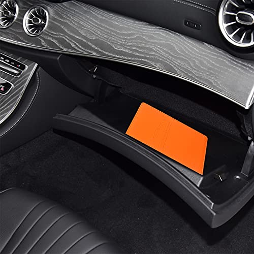 Image of LumiMokki Premium Car Registration & Insurance Card Holder with Magnetic Shut, Vehicle Glove Box Car Organizer - For Documents, Cards, License (Orange)