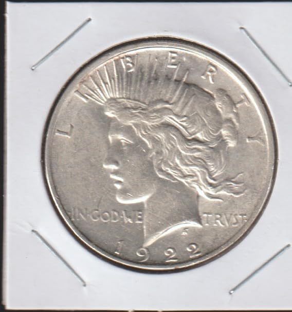 1922 D Silver Peace $1 Dollar, 90% Silver
