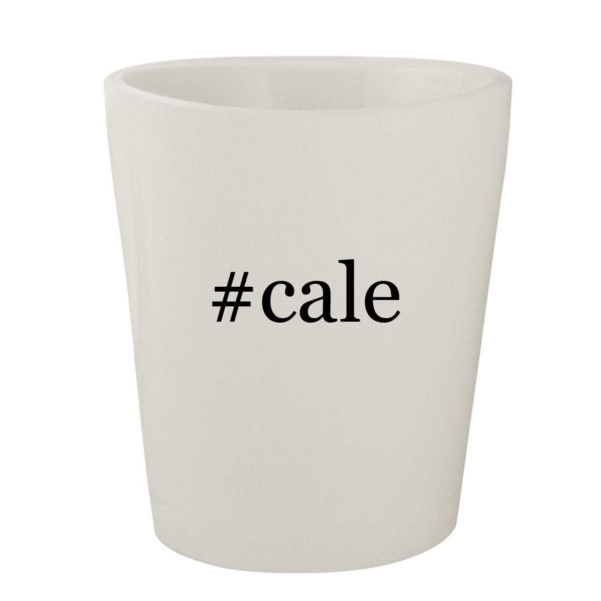 #cale - White Hashtag Ceramic 1.5oz Shot Glass