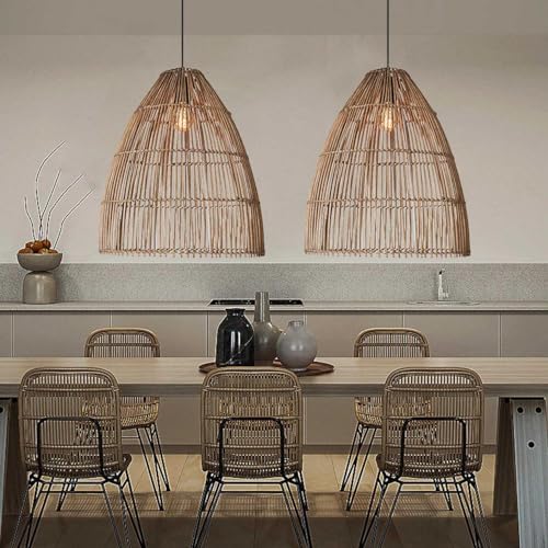 Candelabros de bambú para comedor que eliminan sombras duras en el salón 3