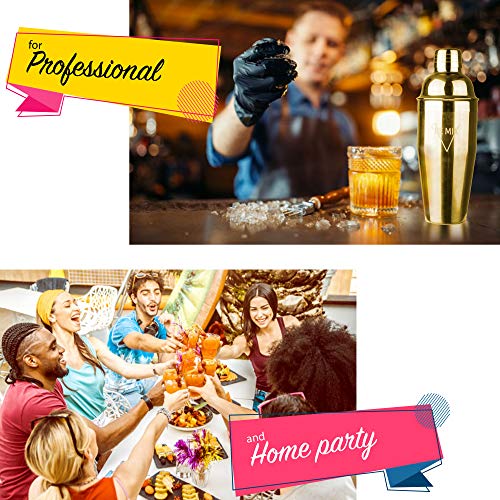 Cocktail Shaker Set Barman Professional 750 ml roestvrij staal complete set accessoires boek voor cocktails Martini Gin… - Image 4