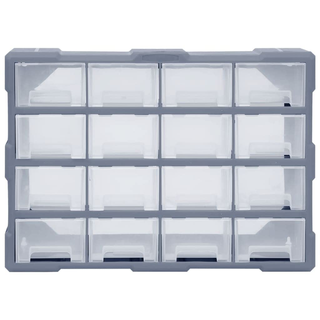 VidaXL Organisateur multi-tiroirs avec 16 tiroirs centraux 52x16x37 cm
