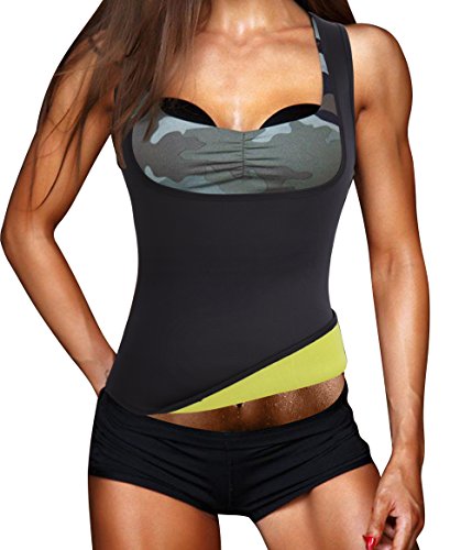 Eleady Womens No Zipper Hot Sweat Slimming Neoprene Shirt Vest Body Shapers