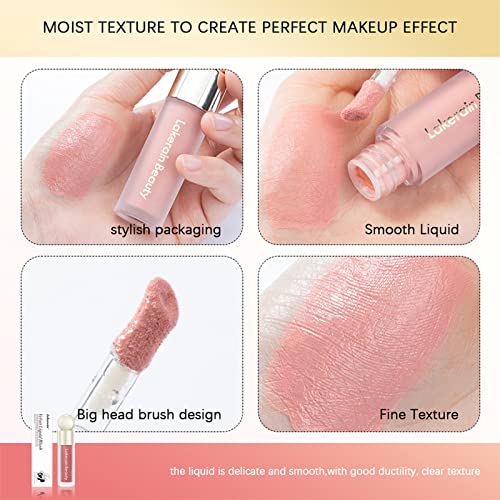 Befivecok Liquid Blush, Natural Matte Velvet Finish, Soft Cream Liquid Face Blush For Cheeks, Skin Tint Blush Makeup, Long Lasting Lightweight Blendable Blush (#05 Bright Red) #TOP5