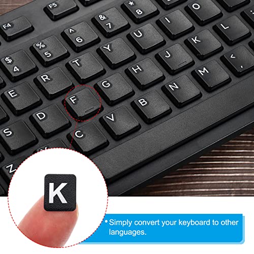Pegatinas para Teclado en Inglés, 4 Unidades, Universal miniatura 5
