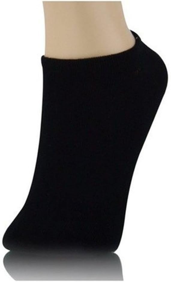 davido Mens socks ankle low cut made in Italy 100% cotton 8 pairs black size 10-13