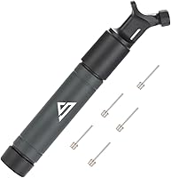 SportsStable Push-Pull Ball Pump with 5 Needles - Portable Hand Inflator for Basketball, Soccer, Football, Volleyball & More