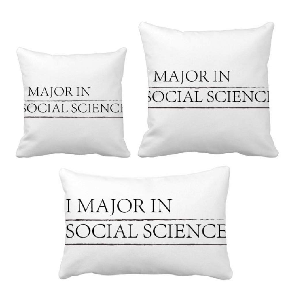 Coussin I Major in Social Science pour un salon étudiant