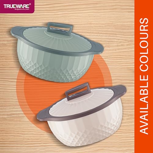 Image of Trueware Eternity Inner Steel Insulated 1000, 1500 & 2500 ML Thermoware Casserole | BPA Free | Odour Proof | Food Grade | Easy to Carry | Serving | Curd Maker | Hot Pot