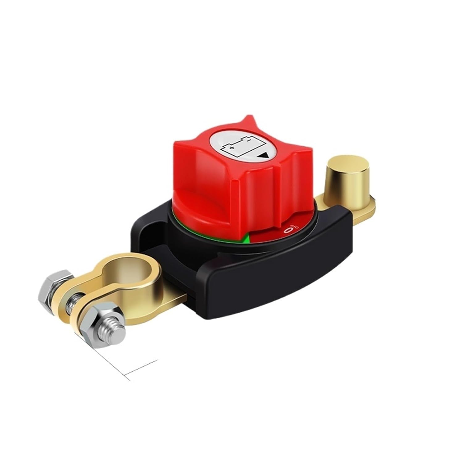 12-48V 275A Waterproof Battery Cut-Off Switch Power Isolator Car Battery Disconnect Switch(Side Post-Adapter)