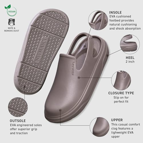 Image of Neeman's Cushers Clogs for Men | Lightweight, Fast-Drying, Cushioned Sole | All-Day Comfort for Rain & Summer