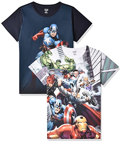 Image of Marvel Avengers by Wear Your Mind Boy's Cartoon Regular Fit Tshirt