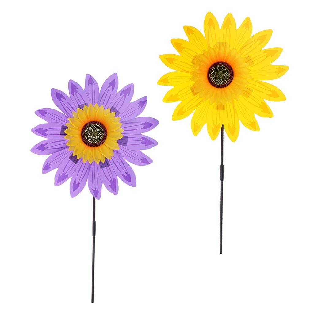 The Style Sutra 2Pieces 36cm DIY Sunflower Windmill Wind Rotator Kid Outdoor Playground Toy|Home & Garden | Yard, Garden & Outdoor Living | Garden Decor-image-27