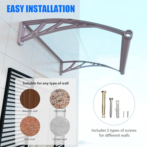 Auvent extérieur imperméable 120x100 pour protéger la terrasse