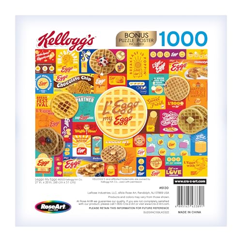 RoseArt - Kellogg's - Leggo My Eggo - 1000 Piece Jigsaw Puzzles for Adults by RoseArt - Image 5