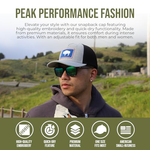 Image of International Tie State Hat for Men and Women, Adjustable Snapback Trucker Baseball Cap with Embroidered Patch