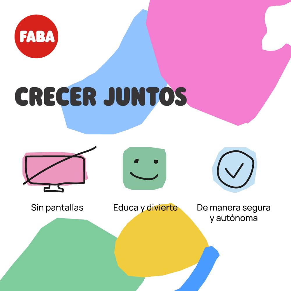 FABA - Cuentacuentos para Niñas y Niños, Altavoz con el Personaje Sonoro ELE el Elefante, Juego Educativo, Contenido EN ESPAÑOL Apto Desde 3 años - 5