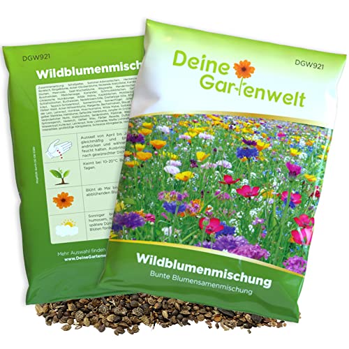 Wildblumenmischung - 100 g Samen für Wildblumenwiese - Saatgut für bunte...