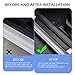 ZLXMRUT 4Pcs Door Sill Protector for VW Polo Vivo I Sedan 2015-2017 Carbon Fiber Scuff Plate, Anti-Scratch Door Entry Guard Waterproof Threshold Sticker