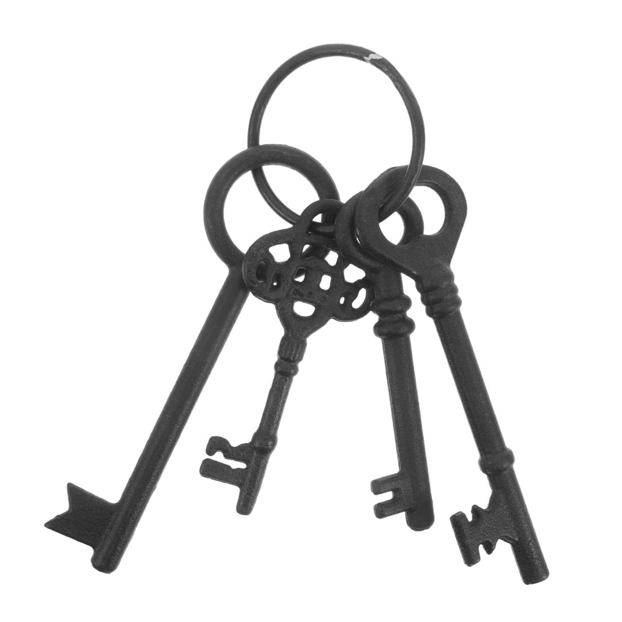Cabilock Cast Iron Decorative Wall Keys 9 Inch Vintage Rustic Iron Key Sculpture for Pirate Treasure and Farmhouse Home Décor