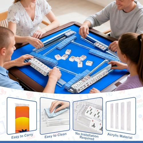 Mahjong Racks con Empujadores y Bolsa Set 4 miniatura 6