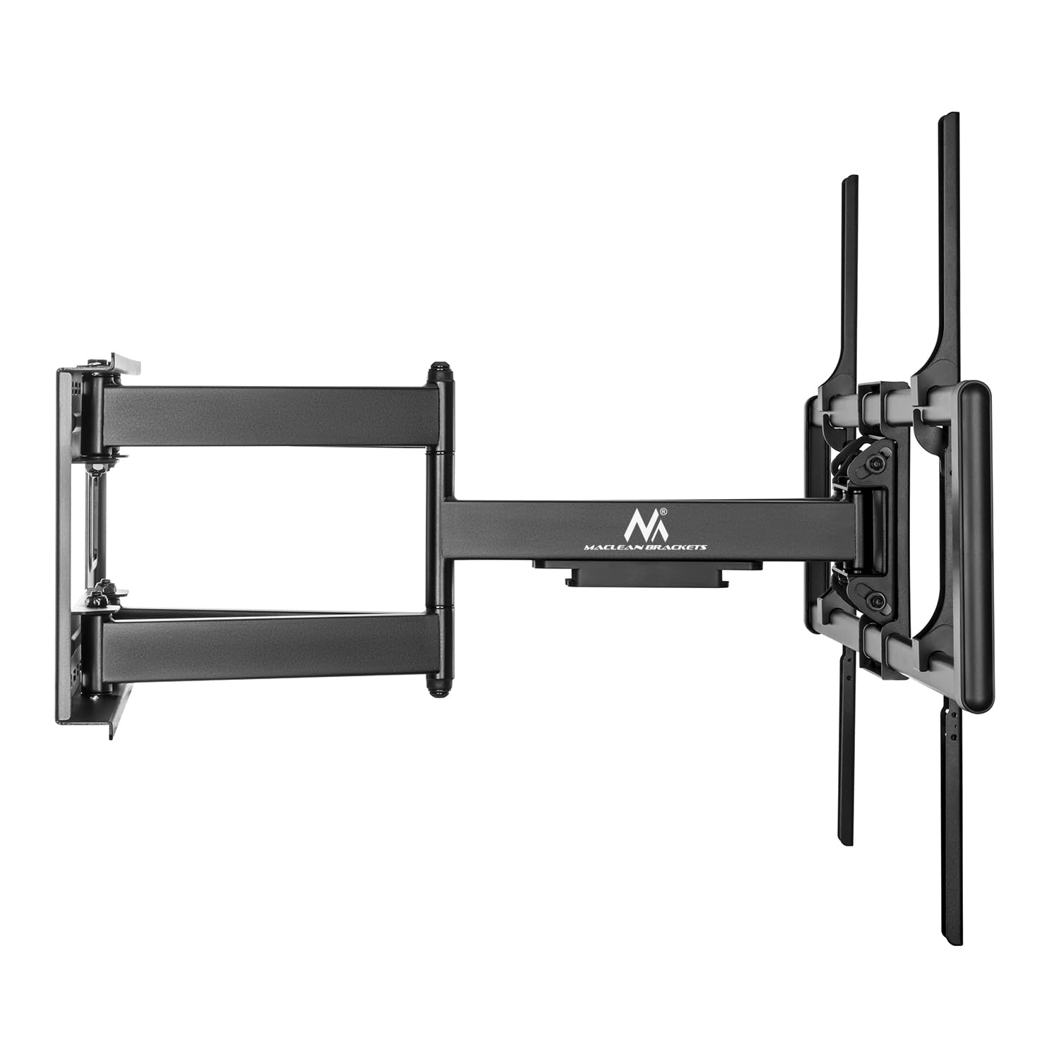 Maclean MC-482 TV Wandhalterung für 60-120" Flach & Curved Fernseher bis zu 120kg Max. VESA 900x600 Schwenkbar, Neigbar und Drehbar, Universal TV Halterung