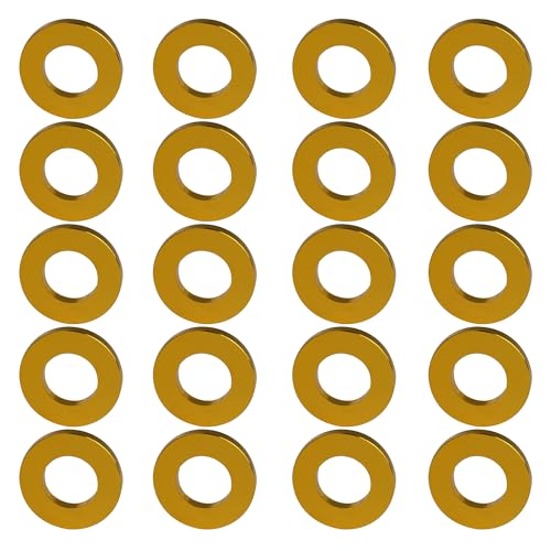 Rondelles plates en alliage d'aluminium M6 doré pour pièces de bricolage