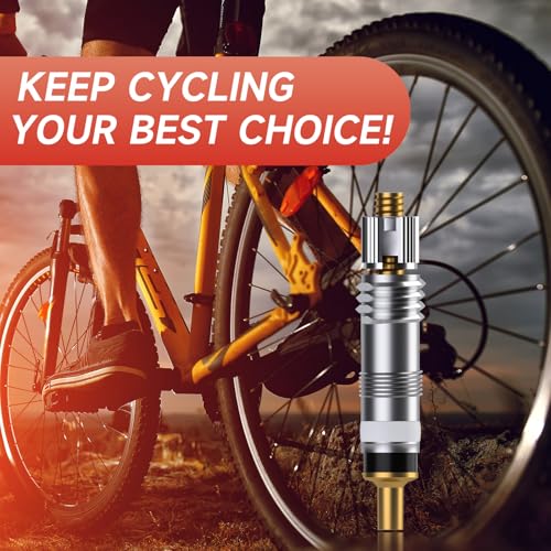 Image of 20 Pcs Presta Valve Core - Bike Replacement Brass Tubeless Core and Valve Core Remover Tool for Tubeless Road MTB Bike Compatible with Vittoria Stan's Continental Kenda (20pc)