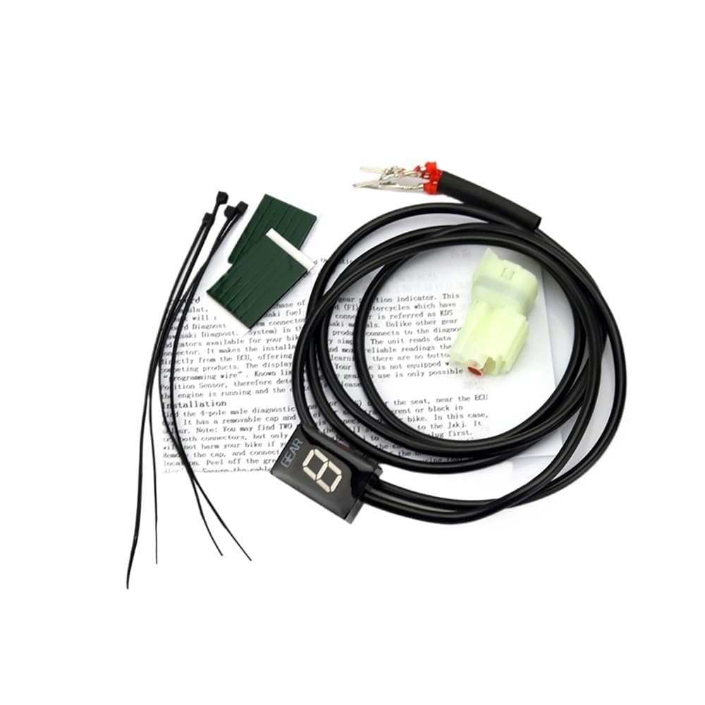 Indicatore Digitale di Marcia per Moto, Accessori per Moto, Display indicatore di Marcia, misuratore di velocità ECU, indicatore di Marcia per Vulcan 900 Classic LT Custom 900 (Blu)