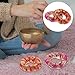 Garneck 2pcs Singing Bowl Cushions Pillow Buddhist Bowl Pads Cotton Mats Smooth Touch Home Office Decor Protection Random Color