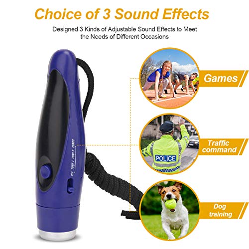 Image of UNIWA Electronic Whistle, Battery Operated Whistle Adjustable 3 Different Loud Whistle Sounds with Lanyard Handheld Electronic Whistles for Referees Volleyball Coaches Teacher, Soccer Sports Whistle
