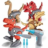 Preiswert - Dieses MINT-Spielset enthält 4 verschiedene Dinosaurier: 2 Tyrannosaurus, 1 Triceratops, 1 Brachiosaurus. Für Kinder sind diese Dinosaurier häufiger und leichter zu verstehen.
