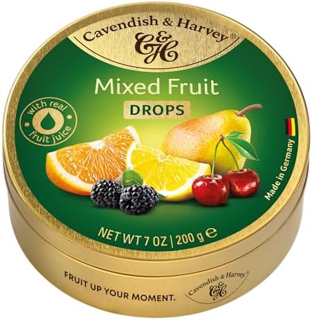 Cavendish & Harvey, Fruit Candy, 200g Can