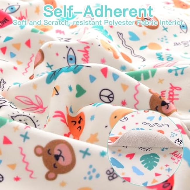 27.6 Cat Grooming Wrap, Cat Wrap for Cutting Nails, Self-Adherent Fabric Wrap for Cats, Cat Burrito Wrap Anti-Scratch, Anti-Escape, Multifunctional Swaddle Wrap Pet Tool (Panda, X Large)-4iYi6Gda