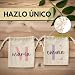 Imagen de LolaPix Bolsa Tela Guarderia Personalizada con Nombre e Inicial