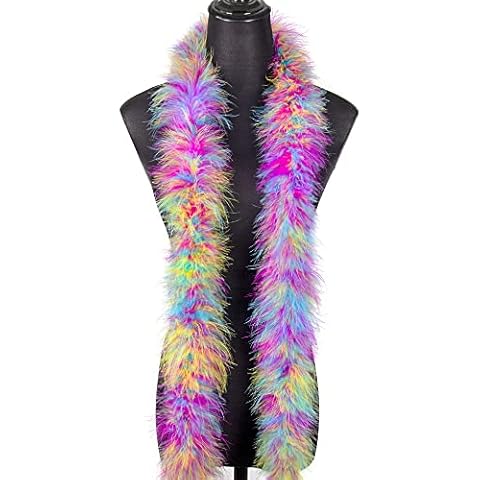 FEARAFTS 30 Gram Marabou Feather Boa 72" - Rainbow Cover