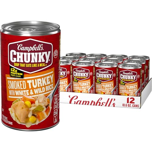 Image of Campbell's Chunky Soup, Smoked Turkey Soup, 18.6 oz Can (12 Pack)