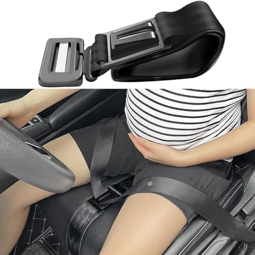 Cinturón de seguridad para embarazadas, correa de embarazo, ajustador de cinturón de seguridad de maternidad, protege al bebé nonato, evita la compresión del abdomen, cinturón de seguridad de coche
