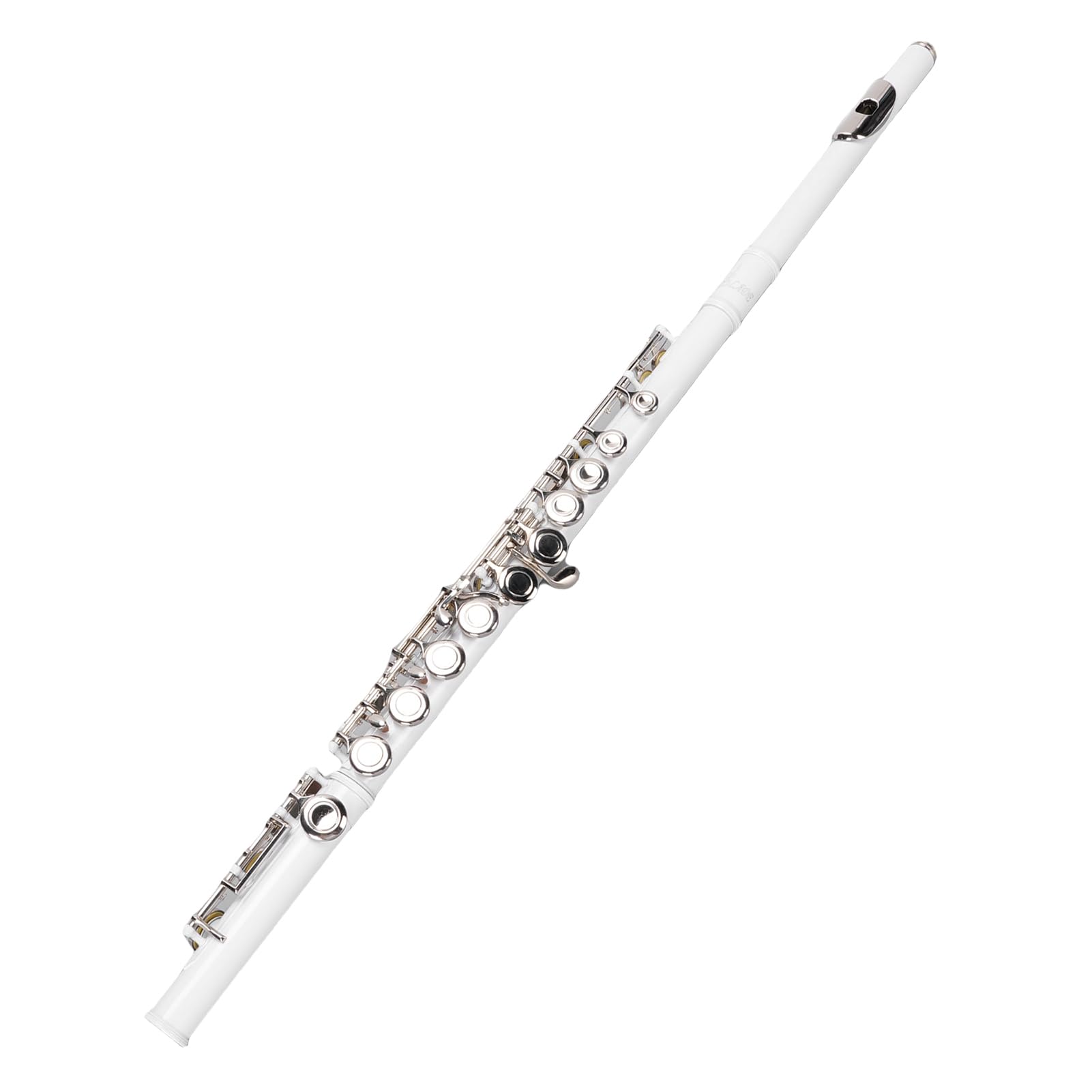 RiToEasysports flauta travesera en Do, diseño ergonómico notas altas precisas almohadillas cuero 16 teclas cobre blanco para estudiantes principiantes músicos niños escuela práctica conciertos