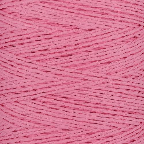 Image of Raffia Yarn for Crochet Bags Raffia Ribbon for Gift Wrapping 2mm X 328 Yards Raffia String Paper Ribbon Yarn for Sun Hat Beach Bag Crochet Crafting DIY Crafts