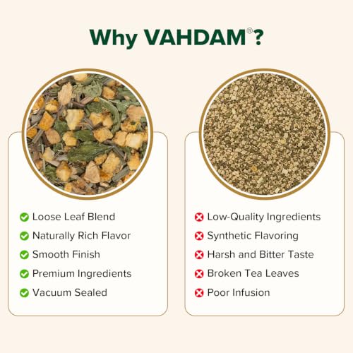 Image of VAHDAM Turmeric Citrus Ginger Tea(3.53 oz| 50 Cups)Caffeine Free Herbal Tea