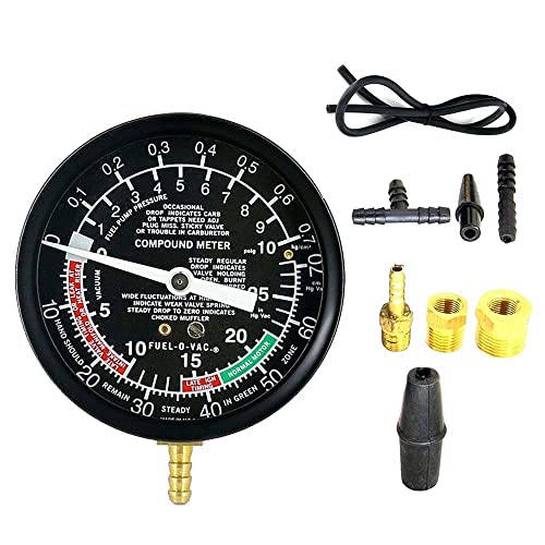 MRCARTOOL comprobador de Fugas de vacio válvula de carburador, Bomba automática, probador de vacío, presión, medidor, Kit de Herramientas de Prueba de diagnóstico