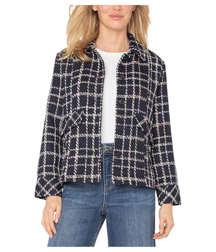 Amazon.com: Liverpool Los Angeles, Women's, Pleat Back Jacket