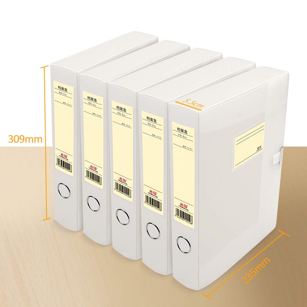 ARCH Cartella Portadocumenti Raccoglitore Office Scatola Archivio di Plastica, A4 File Organizer di Plastica con Coperchio, Cartella di Archiviazione Storage Box, Trasparente